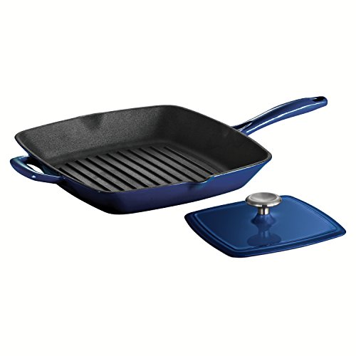 0016017077522 - TRAMONTINA ENAMELED CAST-IRON GRILL PAN WITH PRESS