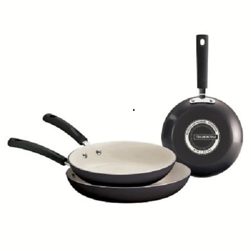 0016017084988 - TRAMONTINA 3 PACK OF SAUTE PANS 8IN, 10IN, & 12IN