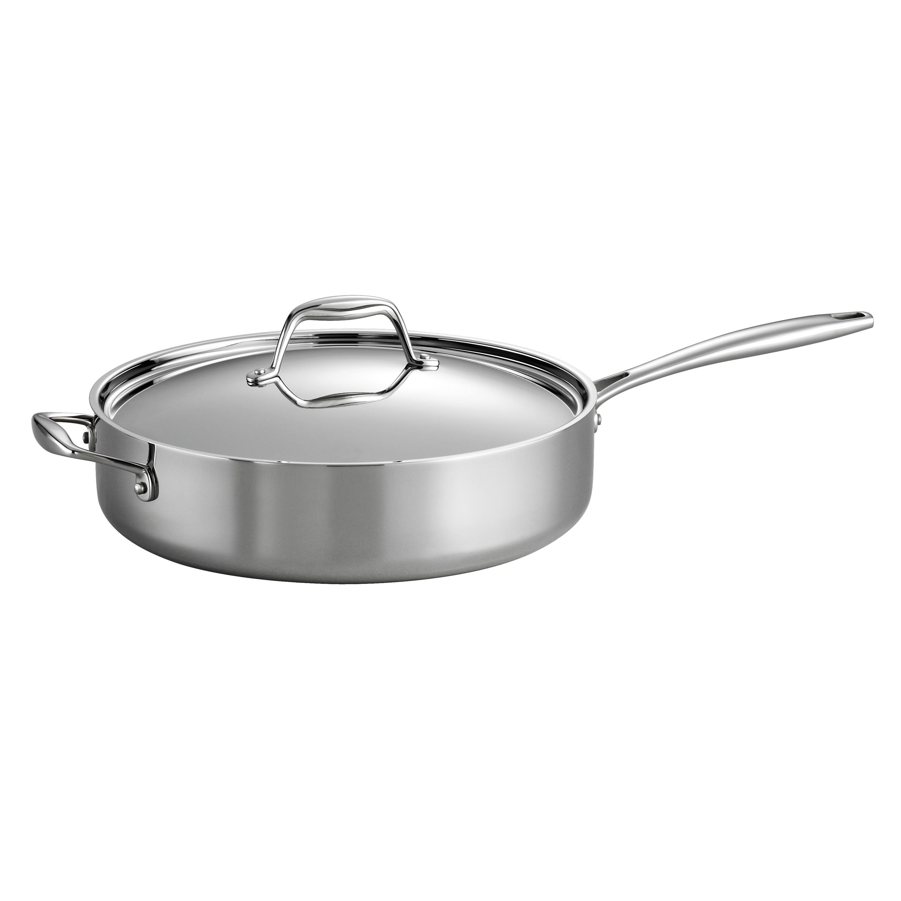 0016017101104 - GOURMET -TRI-PLY CLAD 18/10 STAINLESS STEEL INDUCTION-READY 5.5 QT DEEP SAUTE PAN