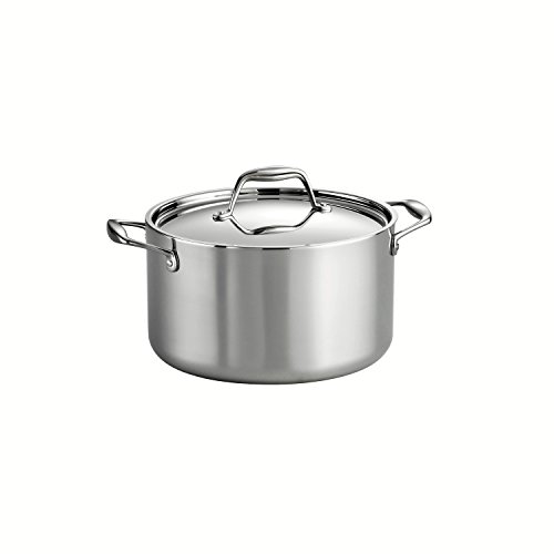 0016017101166 - TRAMONTINA GOURMET TRI-PLY CLAD STAINLESS STEEL 6-QT. SAUCEPOT