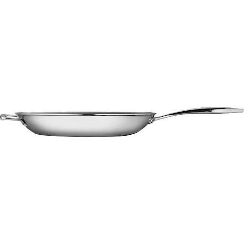 0016017108936 - GOURMET TRI-PLY CLAD 12 IN. FRY PAN WITH HELPER HANDLE, SILVER/MIRROR-POLISHED