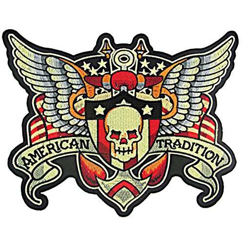 0016102218861 - AMERICAN TRADITION MC CLUB LARGE EMBROIDERED BIKER BACK PATCHES