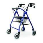 0016167973408 - SUPPLY GROUP SOFT SEAT ALUMINUM ROLLATOR WITH STRAIGHT BACKREST
