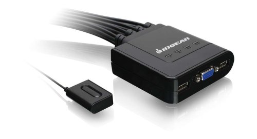 0163120285327 - IOGEAR 4-PORT USB CABLE KVM SWITCH GCS24U (BLACK)