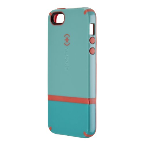 0163120442812 - SPECK PRODUCTS CANDYSHELL FLIP DOCKABLE CASE FOR IPHONE 5 & 5S - POOL BLUE/DARK POOL BLUE/WILD SALMON PINK