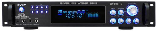 0163120505500 - PYLE P3001AT 3000W HYBRID PRE AMPLIFIER WITH AM/FM TUNER