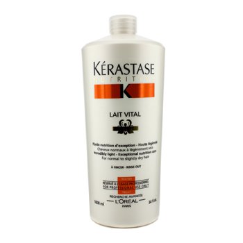 0163549004448 - KERASTASE NUTRITIVE LAIT VITAL INCREDIBLY LIGHT - EXCEPTIONAL NUTRITION CARE (FOR NORMAL TO SLIGHTLY DRY HAIR) - 1000ML/34OZ