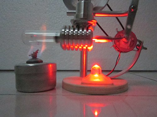 0016463830368 - STIRLING ENGINE LED LIGHT ELECTRICITY FREE ENERGY GENERATOR SCIENCE TOY + EXPRESS SHIPPING 2-6 BUSINESS DAYS TO USA