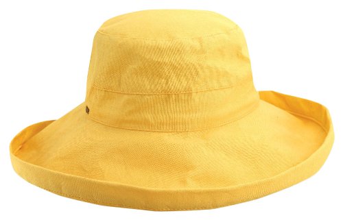 0016698004411 - SCALA WOMEN'S COTTON BIG BRIM HAT, BANANA, ONE SIZE