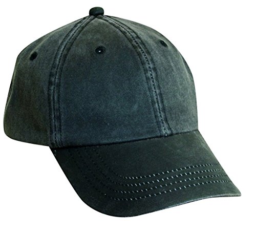 0016698233781 - DORFMAN PACIFIC CO. MEN'S FOREVER WEATHERED COTTON CAP, BLACK, ONE SIZE