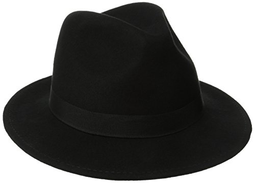 0016698309561 - SCALA CLASSICO MEN'S CRUSHABLE FELT SAFARI HAT, BLACK,MEDIUM
