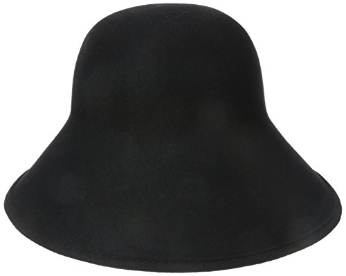 0016698797450 - SCALA WOMEN'S WOOL FELT 6-WAY SHAPEABLE BRIM HAT, BLACK, ONE SIZE