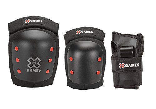 0016751978352 - X-GAMES BIG AIR PRO DELUXE YOUTH ELBOW, KNEE AND WRIST PAD SET
