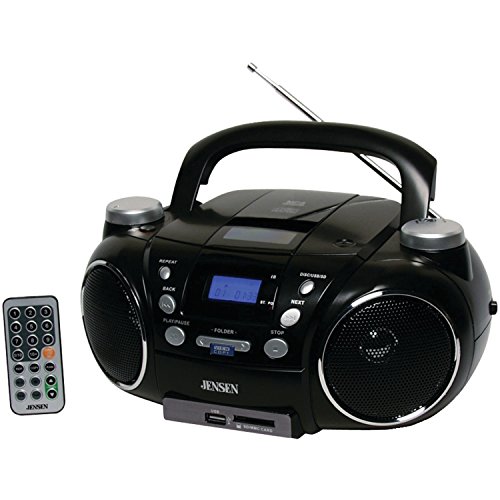 0168141240324 - JENSEN CD750 PORTABLE AM/FM STEREO CD PLAYER WITH MP3 ENCODER/PLAYER (BLACK)