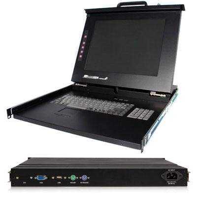 0168141450488 - STARTECH.COM 1U 19 RACK MOUNT LCD CONSOLE - USB + PS/2 - KVM CONSOLE - RACK-MOUNTABLE - TFT - 19 - 1280 X 1024 - 500:1 - 12 MS - 0.294 MM - 1U 1U DURAVIEW 19IN FOLDING LCD RACK CONSOLE MANUFACTURER PART NUMBER RACKCONS1901