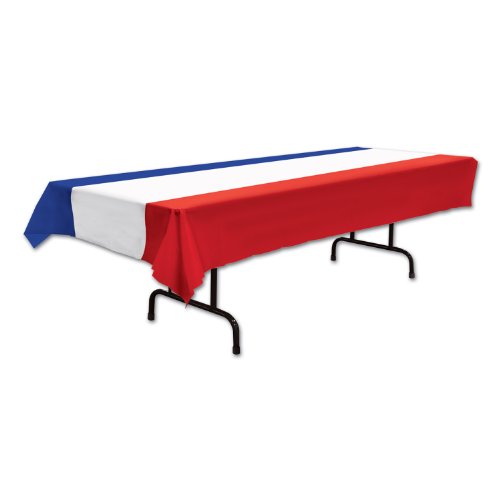 1681684168188 - PATRIOTIC TABLECOVER (RED, WHITE, BLUE) PARTY ACCESSORY (1 COUNT) (1/PKG)
