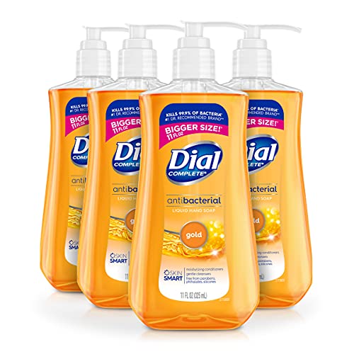 0017000214016 - DIAL ANTIBACTERIAL LIQUID HAND SOAP, GOLD, 11 OUNCE (PACK OF 4), 4 COUNT