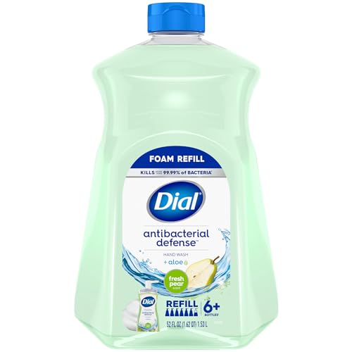 0017000214078 - DIAL COMPLETE ANTIBACTERIAL FOAMING HAND SOAP, FRESH PEAR, 52 OUNCE REFILL