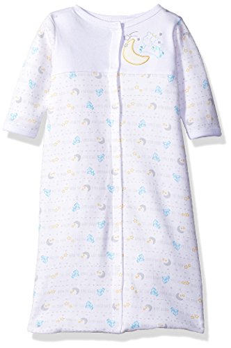 0017036541490 - RENE ROFE BABY BABY ONE PIECE SLEEPING BAG, JUMPING OVER THE MOON GREY, 0-6 MONTHS