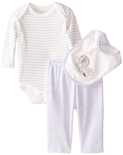0017036772009 - RENE ROFE BABY BABY-BOYS NEWBORN MOMMY AND ME 3 PIECE PANT SET WITH BODYSUIT BIB, MULTI, 3-6 MONTHS