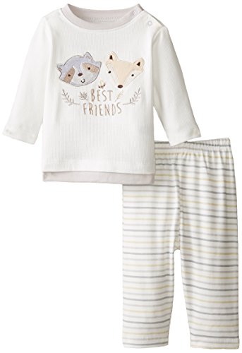 0017036872495 - RENE ROFE BABY BABY-BOYS 2 PIECE BEST FRIENDS PANT SET WITH TOP, MULTI, 6-9 MONTHS