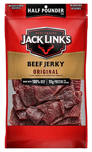0017082877062 - JACK LINK'S MEAT SNACKS BEEF JERKY, ORIGINAL, 8 OUNCE