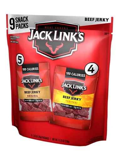 0017082878007 - JACK LINKS PREMIUM 110 CALORIE SNACK BEEF JERKY VARIETY PACK, 11.25 OUNCE