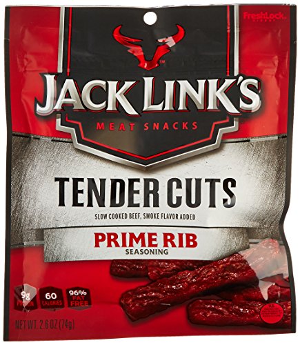 0017082878533 - JACK LINK'S TENDER CUTS MEAT SNACKS, PRIME RIB, 2.6-OUNCE (PACK OF 4)