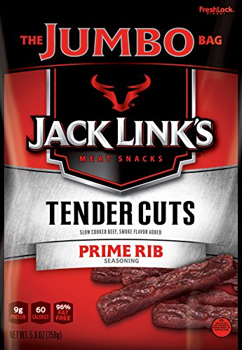 0017082878632 - JACK LINK'S TENDER CUTS MEAT SNACKS, PRIME RIB, 5.6 OUNCE