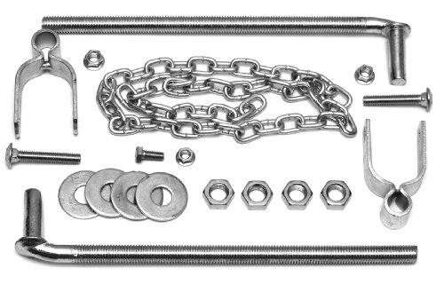0017141027308 - BEHLEN COUNTRY 40900198 GATE HARDWARE PACKAGE, TWO 5/8-INCH BY 12-INCH BOLT HOOKS AND TWO 1-5/8-INCH HINGES