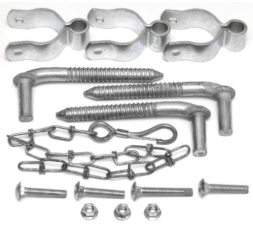 0017141027315 - BEHLEN COUNTRY 40900208 GATE HARDWARE PACKAGE, THREE 5/8INCH BY 6-INCH SCREW HOOKS AND THREE 1-5/8-INCH HINGES
