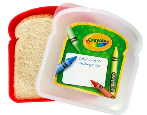 0017145200806 - CRAYOLA SANDWICH CONTAINER, COLORS VARY