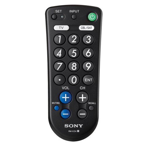 0172302698596 - SONY RM-EZ4 2-DEVICE UNIVERSAL REMOTE WITH BIG BUTTONS