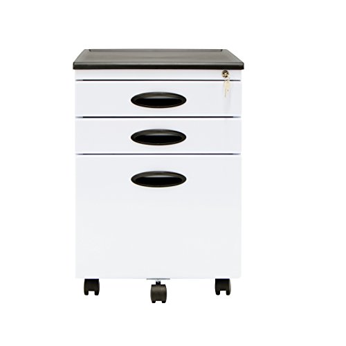 0017342511033 - CALICO DESIGNS METAL MOBILE FILE CABINET WITH WHEEL CASTERS