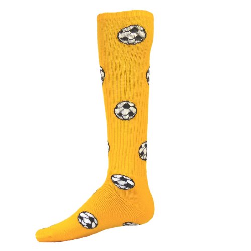 0017391033845 - RED LION SOCCER BALLS ATHLETIC SOCKS ( GOLD - SMALL )