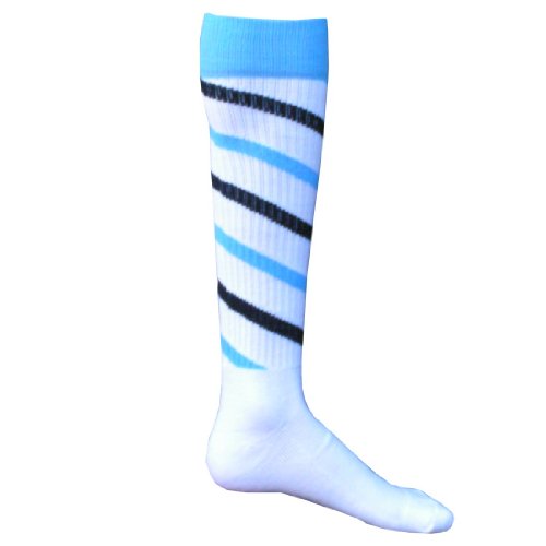0017391075739 - RED LION CYCLONE ATHLETIC SOCKS ( WHITE / LIGHT BLUE / BLACK - SMALL )