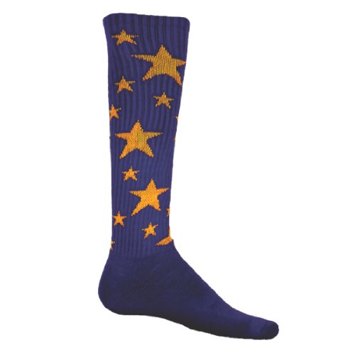 0017391079614 - RED LION STARS ATHLETIC SOCKS ( PURPLE / GOLD - SMALL )
