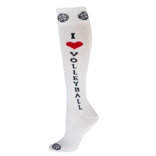 0017391126752 - RED LION I LOVE VOLLEYBALL I LOVE SOCK ( WHITE - MEDIUM / LARGE )