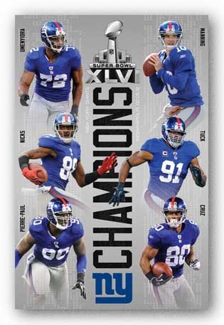 0017681042557 - TRENDS INTERNATIONAL SUPER BOWL 46 CHAMPS NEW YORK GIANTS WALL POSTER PRINT