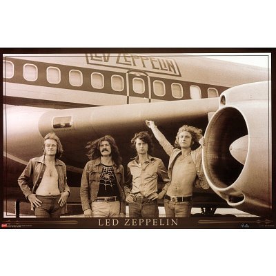 0017681081266 - LED ZEPPELIN (AIRPLANE) MUSIC POSTER PRINT - 36X24
