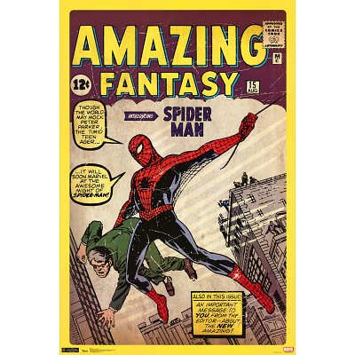 0017681157008 - TRENDS INTL. SPIDER-MAN COVER POSTER, 24-INCH BY 36-INCH