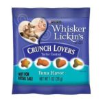 0017800120883 - WHISKER LICKINS TREATS FOR CATS CRUNCH LOVERS TUNA CANISTERS