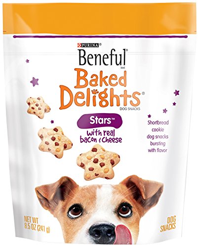 0017800165358 - BENEFUL BAKED DELIGHTS DOG SNACKS, STARS, 8.5-OUNCE POUCH, PACK OF 5