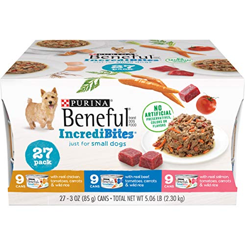 0017800168243 - PURINA BENEFUL INCREDIBITES FOR SMALL DOGS VARIETY PACK DOG FOOD, 3 LB CANS, OF