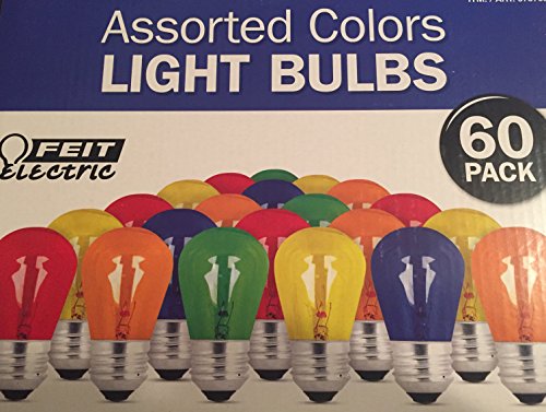 0017801580051 - FEIT ELECTRIC ASSORTED COLORS LIGHT BULBS
