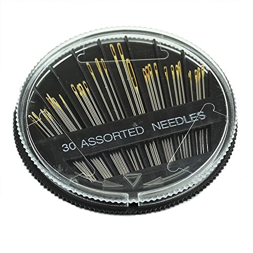 0017900512441 - OUPAI 30PCS ASSORTED HAND SEWING NEEDLES EMBROIDERY MENDING CRAFT QUILT SEW CASE