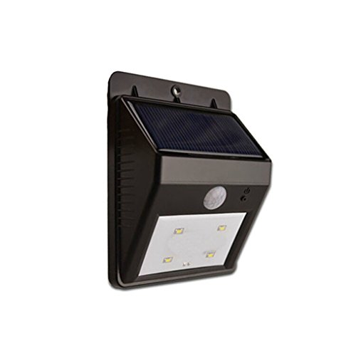 0017900564785 - OUPAI WATERPROOF 4 LED SOLAR POWERED PIR MOTION SENSOR WALL LIGHT OUTDOOR GARDEN LAMP
