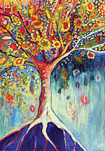 0017917021011 - TOLAND - TREE OF LIFE - DECORATIVE COLORFUL MULTICOLOR EARTH ROOT USA-PRODUCED HOUSE FLAG