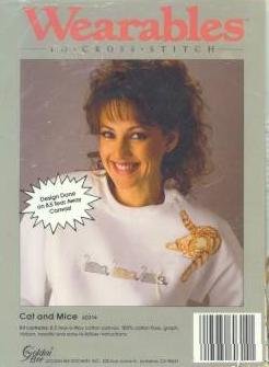 0017984603141 - CAT AND MICE - WEARABLES TO CROSS STITCH KIT #60314