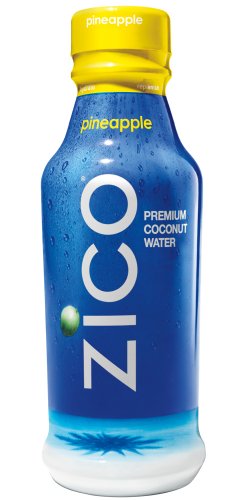 0180127000333 - ZICO PURE PREMIUM COCONUT WATER, PINEAPPLE, 14 OUNCE BOTTLES (PACK OF 12)